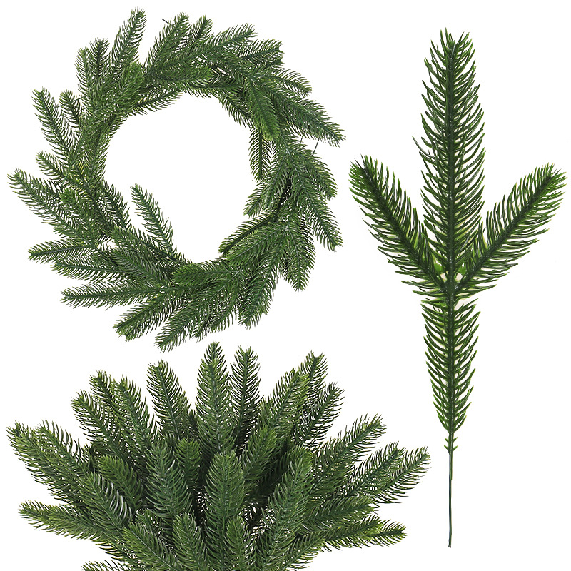 Christmas Wreath Fake - أغصان صنوبر اصطناعية، إبر صنوبر مزيفة،