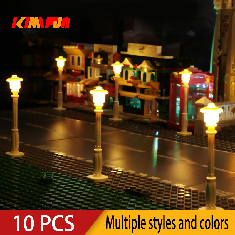 Lego Set City - 10 قطع من مكعبات البناء LED