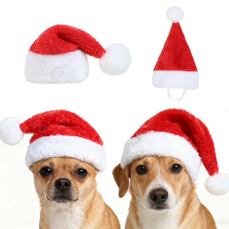 Santa Hat Plush - قبعة سانتا كلوز الحمراء الناعمة المخملية