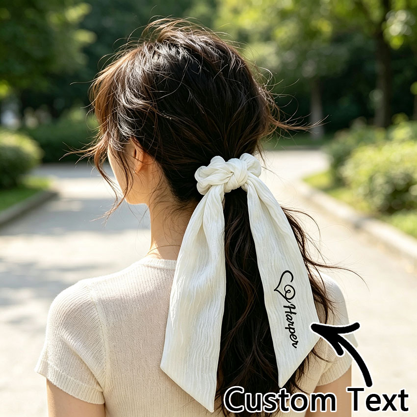 Ribbon Bow Gift - ربطة شعر مخصصة بتصميم فريد، يمكن