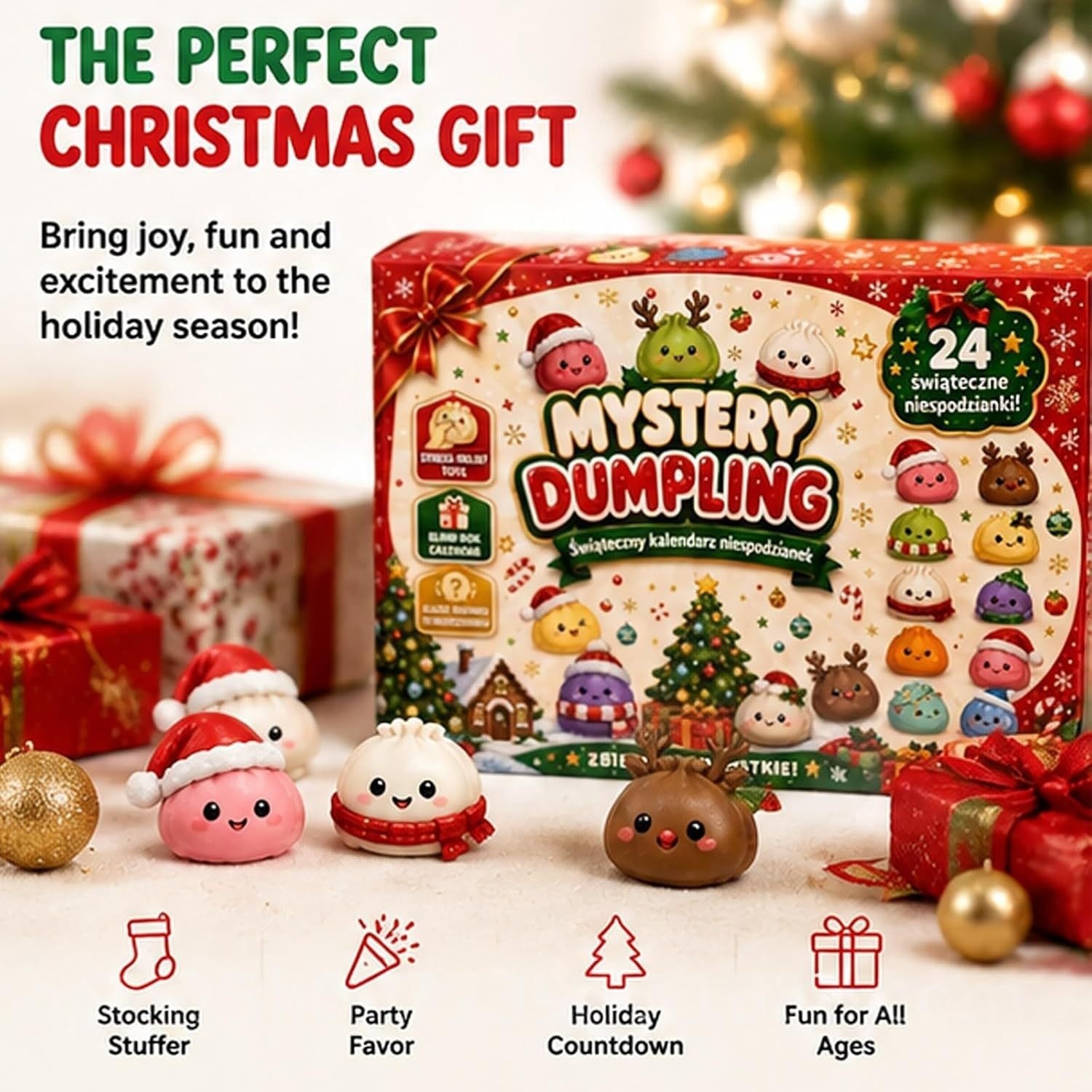 Advent Calendar Gift - تقويم عيد الميلاد المفاجئ 24 يومًا،