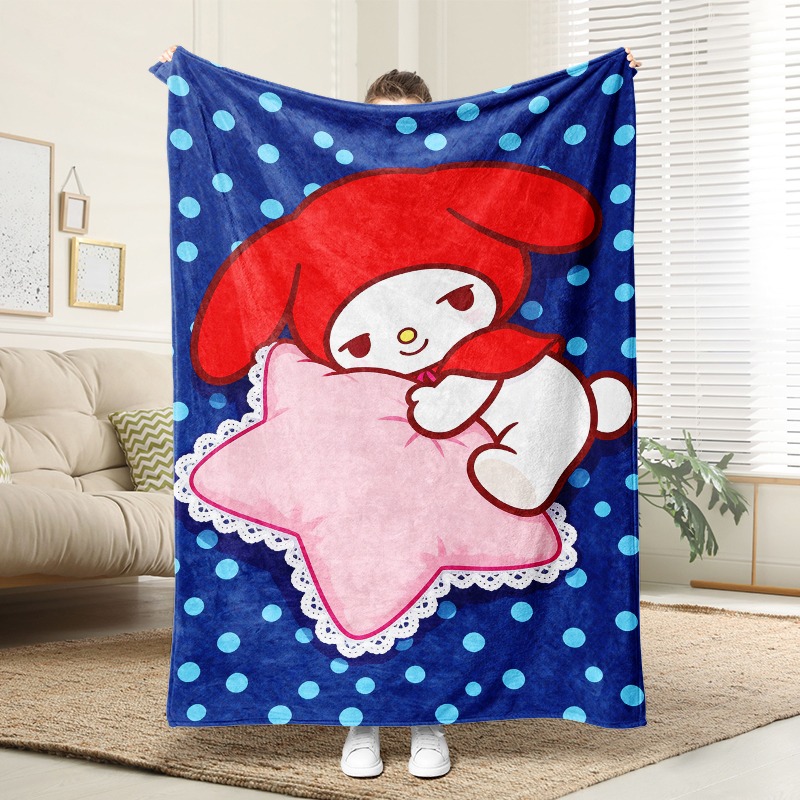 Christmas Throw Blanket - بطانية سانريو ماي ميلودي ستار، وسادة