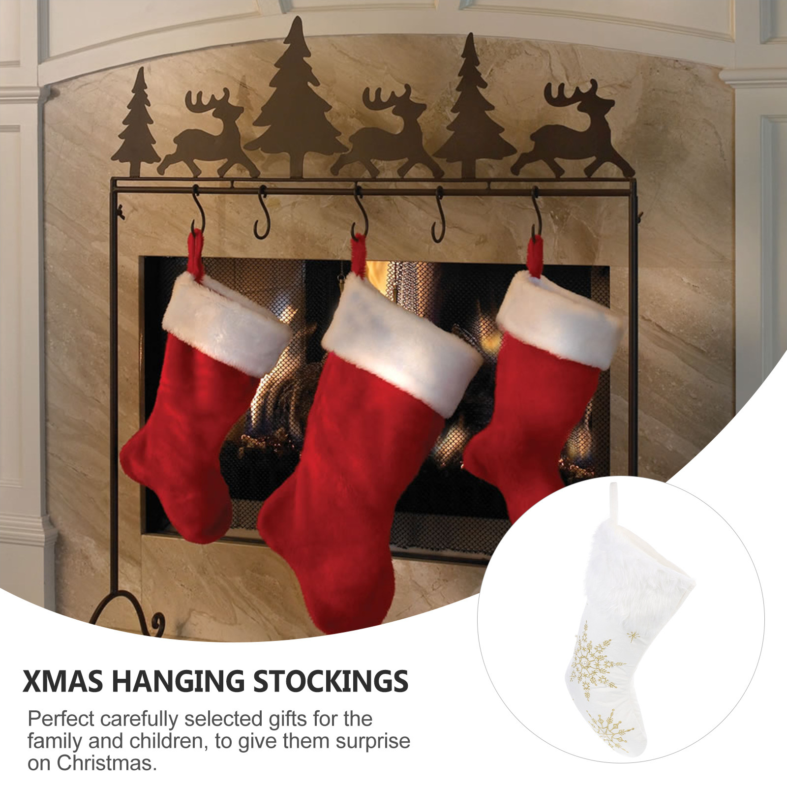 Christmas Stocking Hanging - قطعة واحدة من زينة جوارب عيد