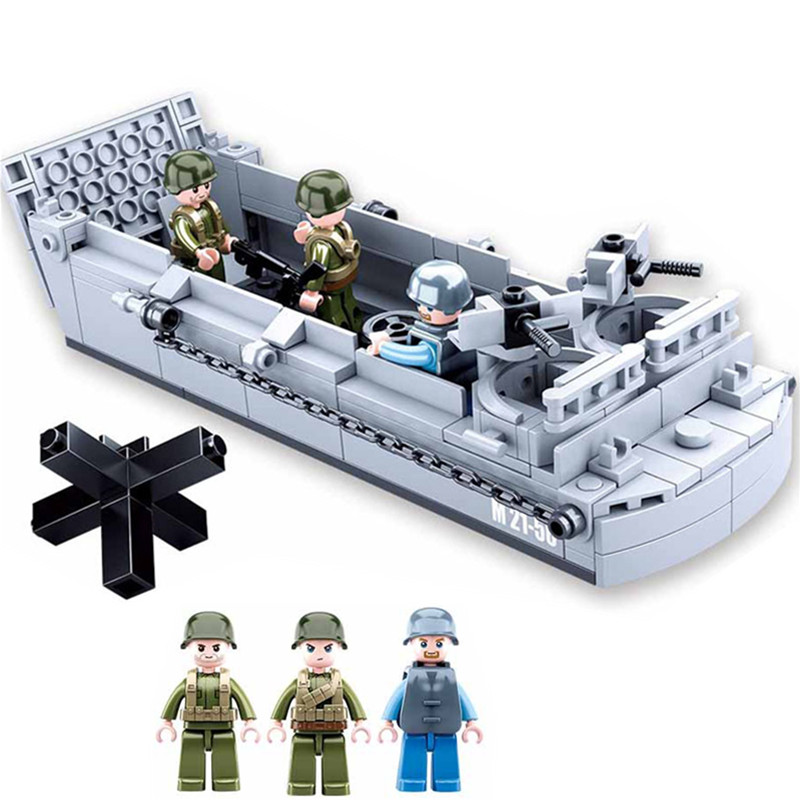 Lego Set City - سلوبان-كتل بناء WW2 العسكرية للأطفال ،