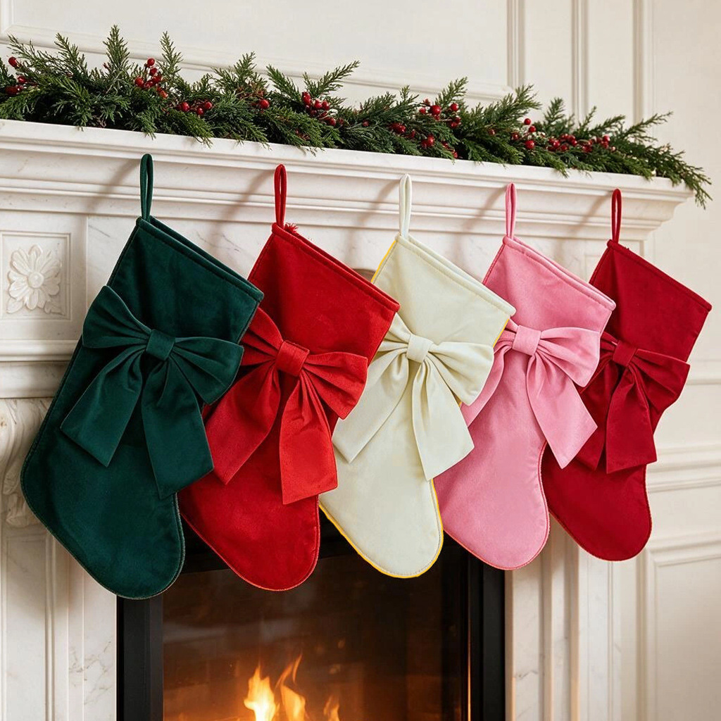جوارب عيد الميلاد، أكياس هدايا - مراجعة Christmas Stocking Hanging وسعره