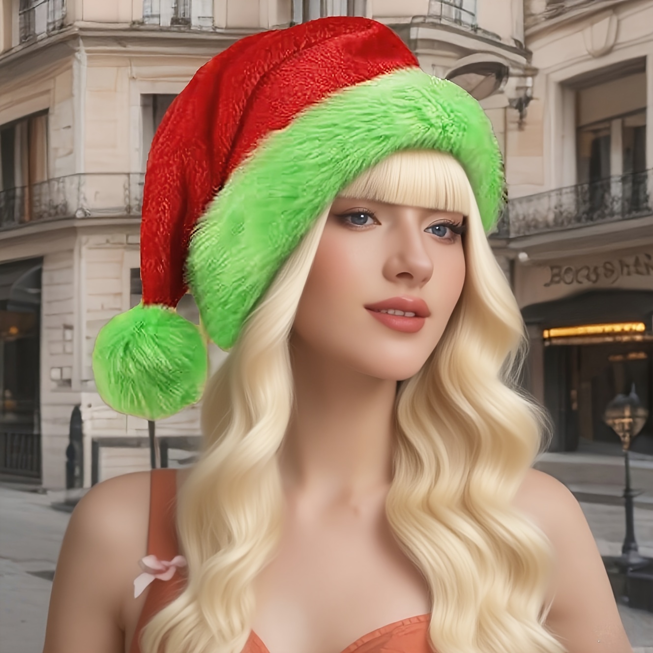قبعة سانتا كلوز حمراء بحواف خض - مراجعة Santa Hat Plush وسعره