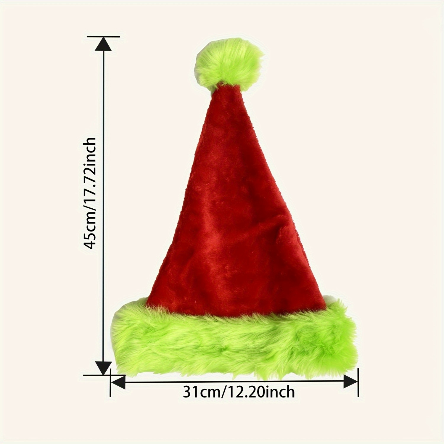 قبعة سانتا كلوز حمراء بحواف خض - مراجعة Santa Hat Plush وسعره