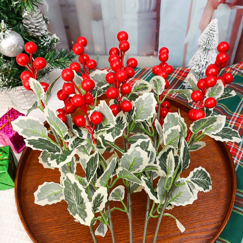 نباتات توت أحمر صناعية بطول 45 - مراجعة Christmas Wreath Fake وسعره