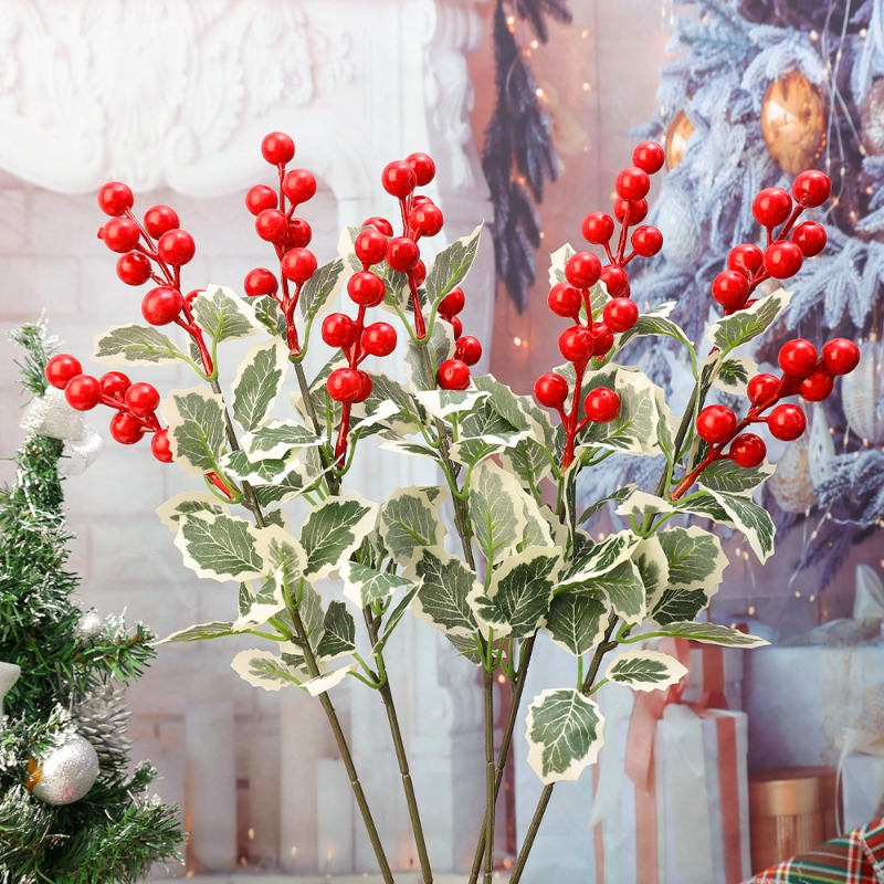 نباتات توت أحمر صناعية بطول 45 - مراجعة Christmas Wreath Fake وسعره