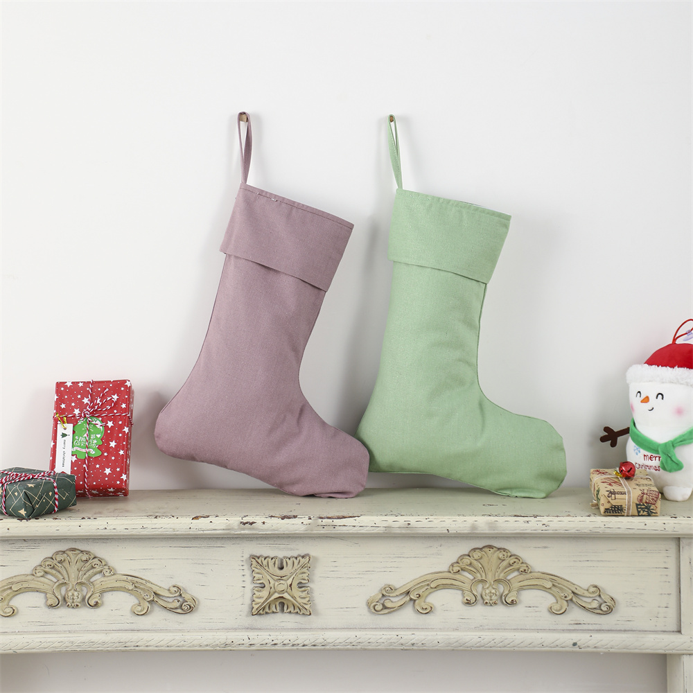جوارب عيد الميلاد من الكتان، ج - مراجعة Christmas Stocking Hanging وسعره