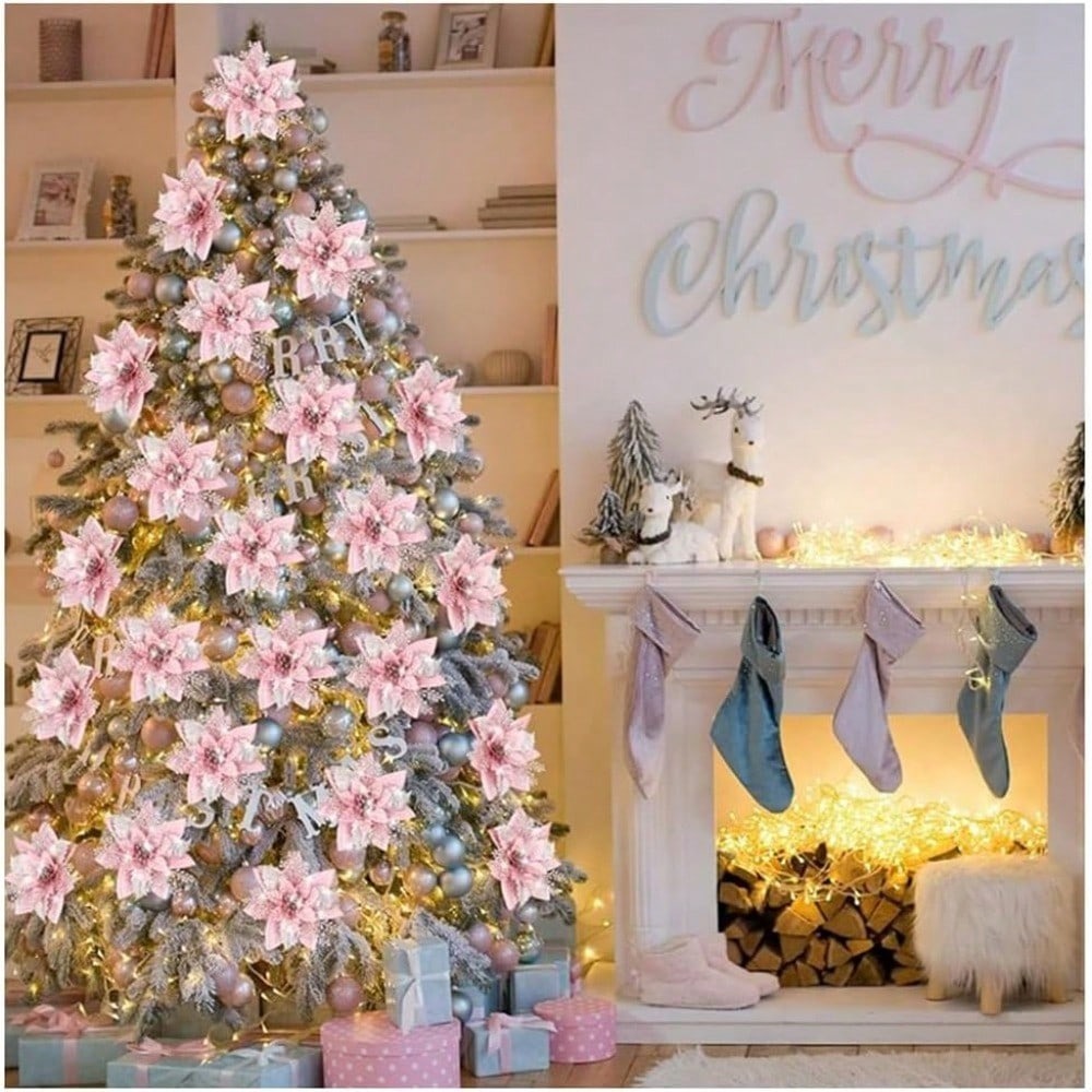 6/12 قطعة زينة شجرة عيد الميلا - مراجعة Christmas Tree Artificial وسعره