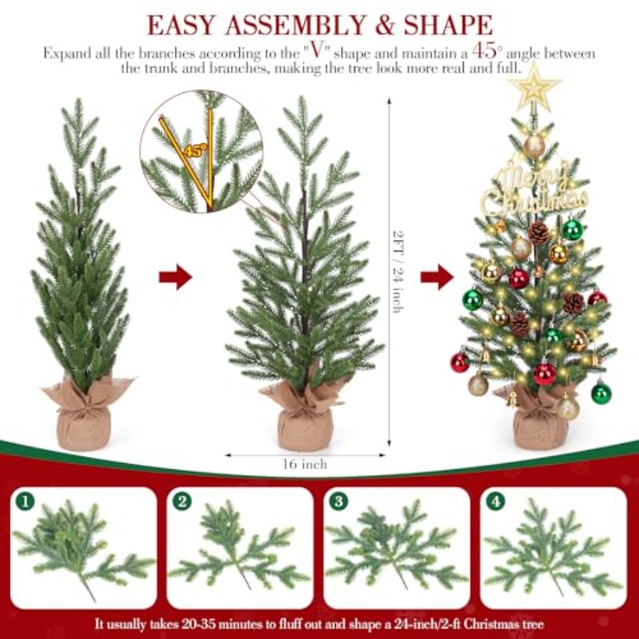 شجرة عيد الميلاد الصغيرة بطول  - مراجعة Christmas Tree Artificial وسعره