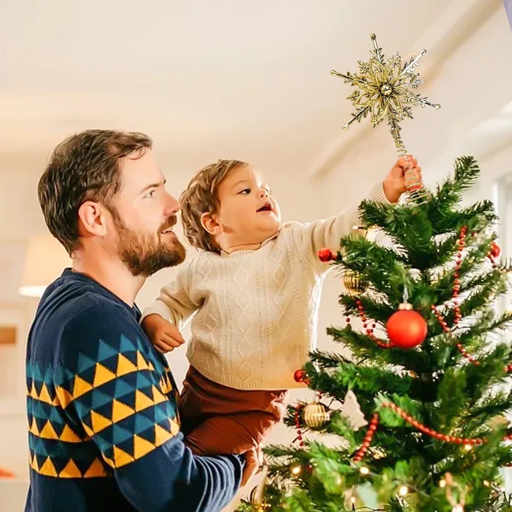زينة ذروة شجرة عيد الميلاد الذ - مراجعة Star Tree Topper وسعره