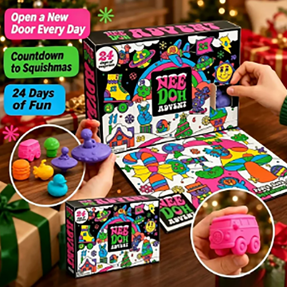 24 قطعة من ألعاب ني-دو سكويش ف - مراجعة Advent Calendar Gift وسعره