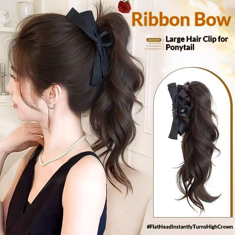 وصلة شعر صناعية بمشبك على شكل  - مراجعة Ribbon Bow Gift وسعره