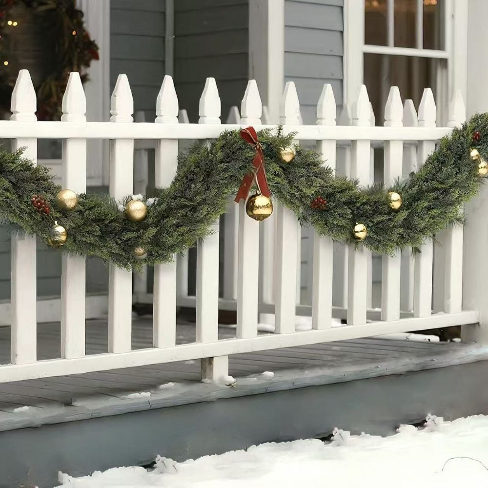 1.8/2.7 متر الاصطناعي نورفولك  - مراجعة Christmas Wreath Fake وسعره