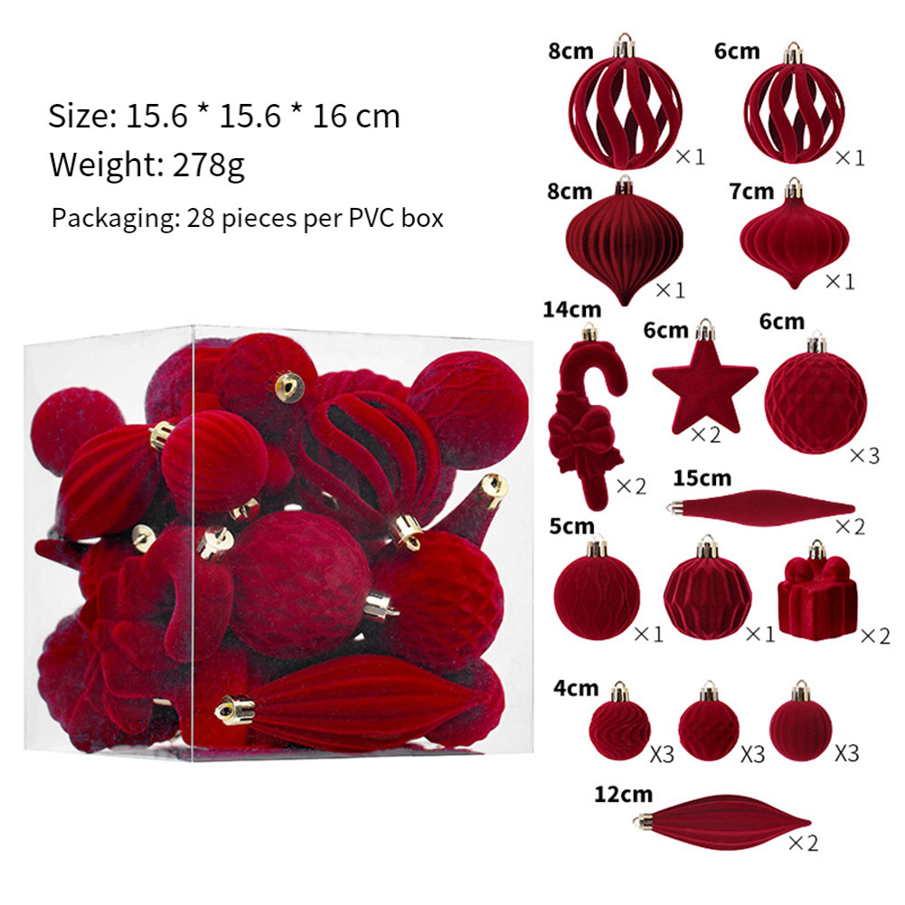    28 قطعة كرات عيد الميلاد ش - مراجعة Ornament Ball Set وسعره