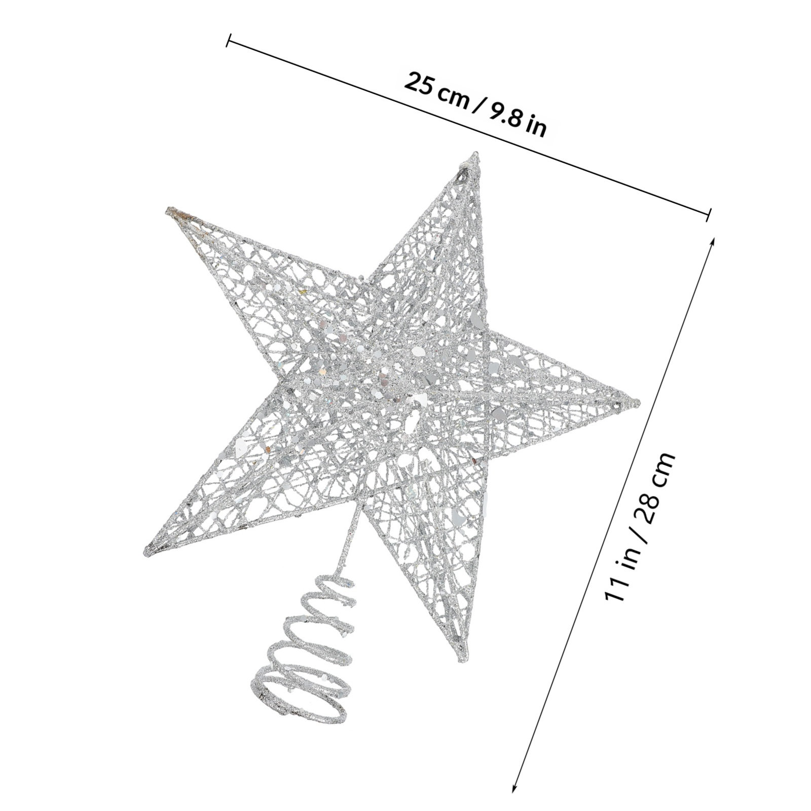 مجموعة واحدة من زينة شجرة عيد  - مراجعة Star Tree Topper وسعره