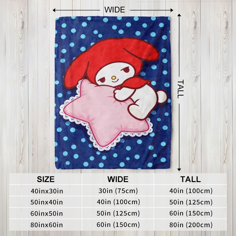 بطانية سانريو ماي ميلودي ستار، - مراجعة Christmas Throw Blanket وسعره
