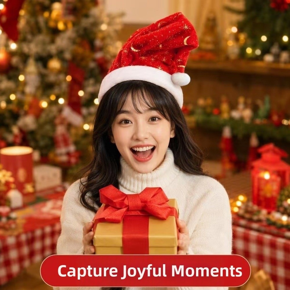 قبعة عيد الميلاد الكهربائية ال - مراجعة Santa Hat Plush وسعره