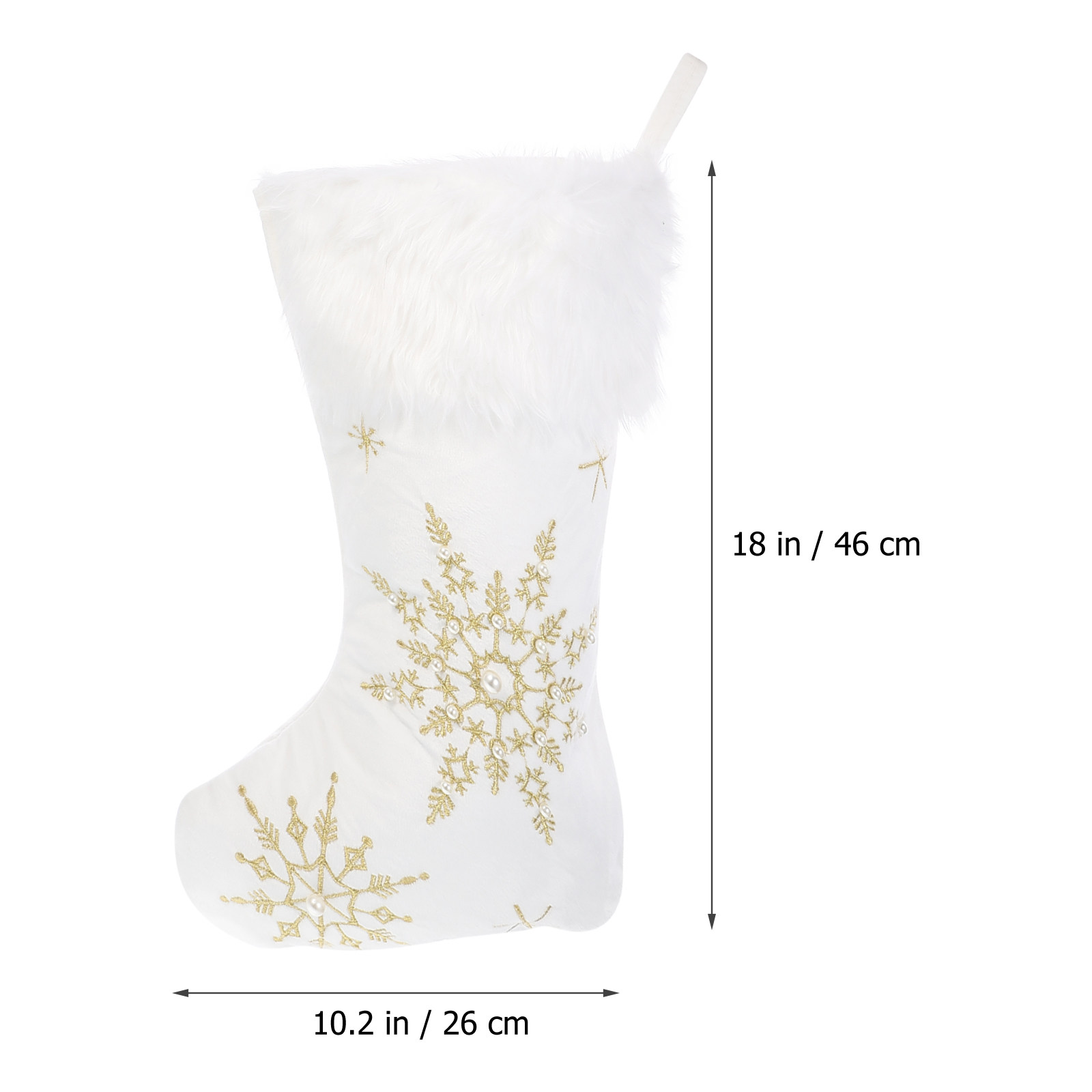 قطعة واحدة من زينة جوارب عيد ا - مراجعة Christmas Stocking Hanging وسعره