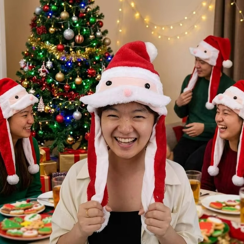 قبعة سانتا كلوز الكريسماس المض - مراجعة Santa Hat Plush وسعره