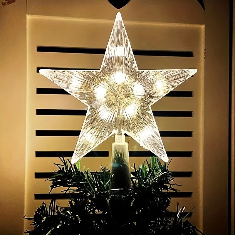 زينة شجرة عيد الميلاد المضيئة  - مراجعة Star Tree Topper وسعره