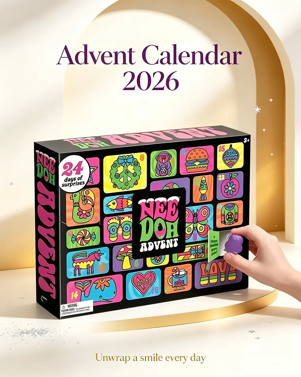 هدايا تقويم المجيء من NeeDoh ل - مراجعة Advent Calendar Gift وسعره