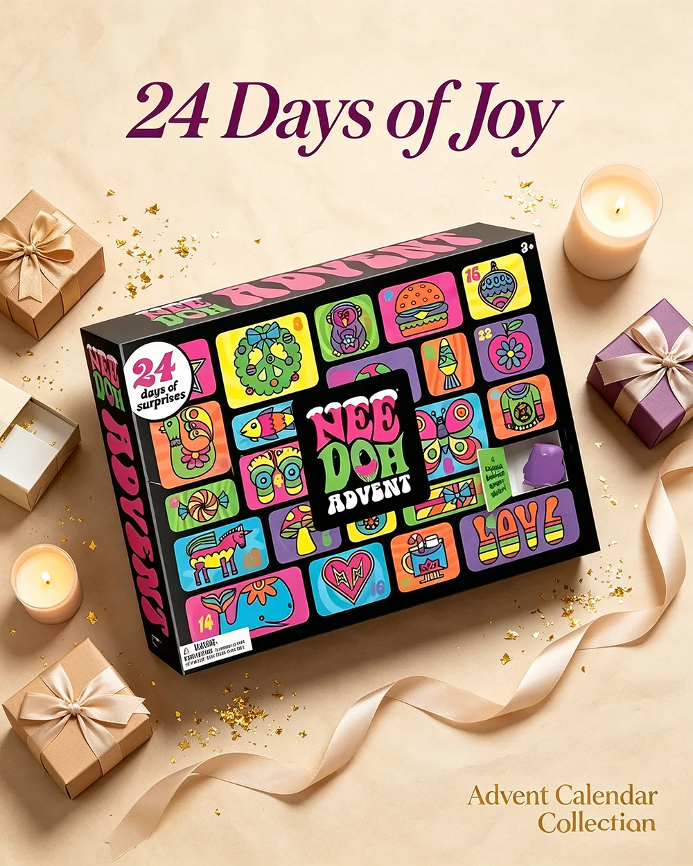 هدايا تقويم المجيء من NeeDoh ل - مراجعة Advent Calendar Gift وسعره